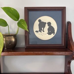 Vintage Framed Silhouette Wall Art